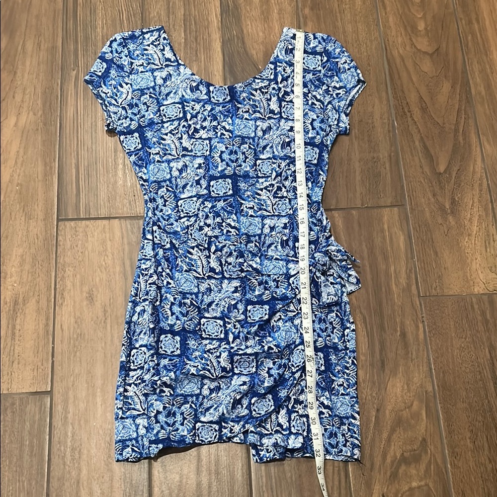 Vintage 1990s elisse brand. Tie wrap “Hawaiian” looking dress - Picture 10 of 12